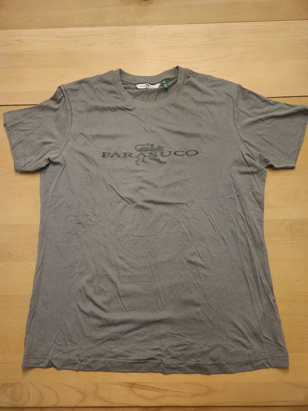 Parasuco Men's Gray Short-Sleeve Logo Tee